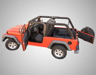 BedRug Rear 4pc BedTred Cargo Kit w/ Tailgate and Tub Liner: Jeep Wrangler 2004-2006