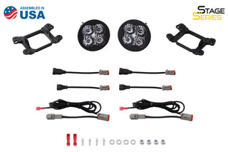 Diode Dynamics SS3 Sport Type M Kit Yellow SAE Fog (F&R): Fits Chrysler / Dodge / Jeep (05-24)