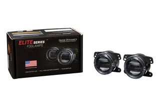 Diode Dynamics Elite Series Type M White Fog Lamps (PAIR): Fits Chrysler / Dodge / Jeep (05-24)
