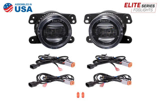 Diode Dynamics Elite Series Type M White Fog Lamps (PAIR): Fits Chrysler / Dodge / Jeep (05-24)