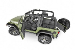 BedRug Rear 4pc BedTred Cargo Kit: Jeep Wrangler 1997-2006 w/ Tailgate