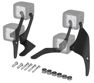 Artec Industries A-Pillar Dual LED Cube Light Mount: Jeep Wrangler JL 392 / JT Mojave (20-25)