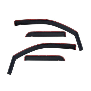 Westin Smoke Wade In-Channel Wind Deflector 4pc (F&R) w/ Tape: Fits Dodge / Ram (09-24)