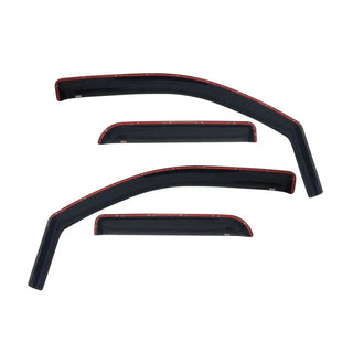 Westin Smoke Wade In-Channel Wind Deflector 4pc (F&R) w/ Tape: Fits Dodge / Ram (09-24)