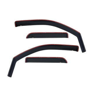 Westin Smoke Wade In-Channel Wind Deflector 4pc (F&R) w/ Tape: Fits Dodge / Ram (09-24)