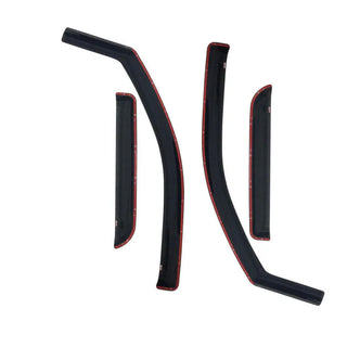 Westin Smoke Wade In-Channel Wind Deflector 4pc (F&R) w/ Tape: Fits Dodge / Ram (09-24)