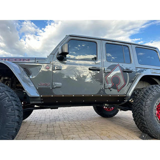 Artec Industries Steel and Aluminum Rocker Armor: Jeep Wrangler (18-25)