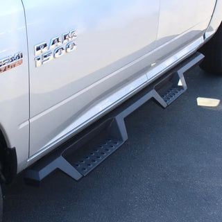 Westin HDX Textured Black Drop Nerf Step Bars: Fits Dodge / Ram (07-26)