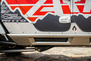 Artec Industries Powder Coated Aluminum Rocker Armor: Jeep Gladiator / Wrangler - Powder Coated