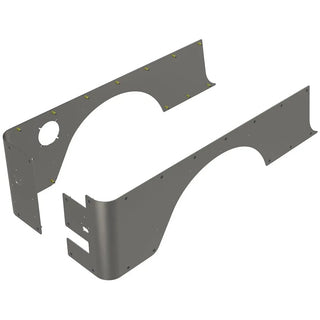 Artec Industries Aluminum Rear Corner Armor: Jeep Wrangler (04-07) TJ Unlimited