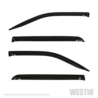 Westin Wade Slim Wind Deflector 4pc: Ram 1500 2019-2025 w/ Smoke