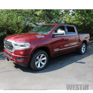 Westin Wade Slim Wind Deflector 4pc: Ram 1500 2019-2025 w/ Smoke