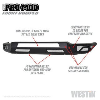 Westin Pro-Mod Front Bumper: Ram 1500 2019-2024