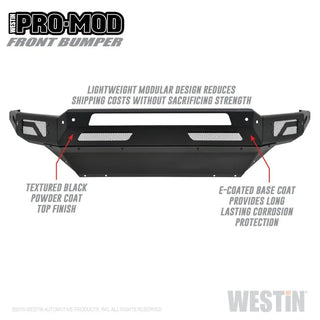 Westin Pro-Mod Front Bumper (FRONT): Dodge Ram 1500 / 1500 Classic (09-24) / Ram 2500 / 3500 (21)