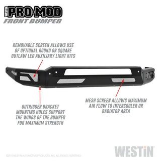 Westin Pro-Mod Front Bumper: Dodge Ram 2500 (2010) / Ram 3500 (2010-2019)