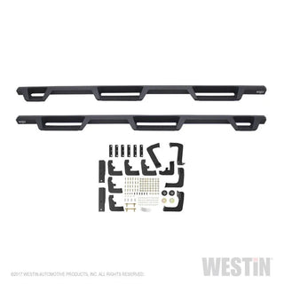 Westin Drop Wheel to Wheel Nerf Step Bars: Dodge Ram 1500 / Classic (09-24) w/ Txt Black