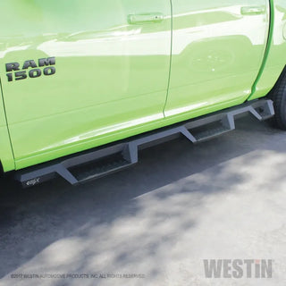 Westin Drop Wheel to Wheel Nerf Step Bars: Dodge Ram 1500 / Classic (09-24) w/ Txt Black