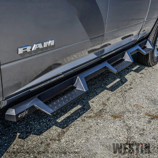 Westin Textured Black HDX Drop W2W Nerf Step Bars: Ram 2500 (19-24) / 3500 (19-24)