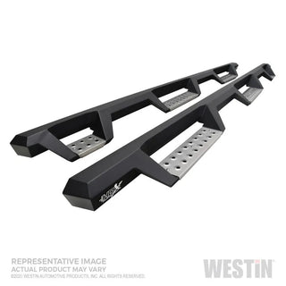 Westin Stainless Steel Drop W2W Nerf Step Bars: Ram 2500 / 3500 2019-2024 w/ Textured Black
