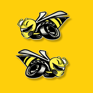 American Brother Designs ANGRY BEE Exterior Badge: Dodge Challenger / Charger 2015 - 2023