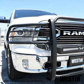 Westin Textured Black Sportsman X Grille Guard (FRONT): Fits Ram 1500 (09-24)