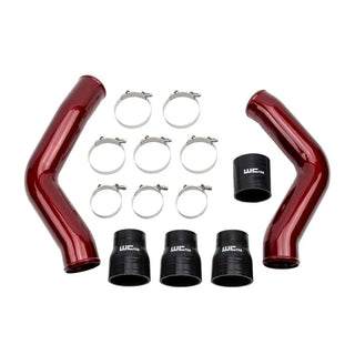 Wehrli 3.5in Intercooler Pipes Kit: Ram 2500 / Ram 3500 2013-2018 w/ WCFab Red