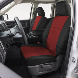 Covercraft Endura PrecisionFit Custom Second Row Seat Covers: Ram 1500 2019-2025 - Red/Black
