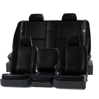Covercraft Leatherette PrecisionFit Custom Front Row Seat Covers (FRONT): Ram 1500 2019-2025 - Black