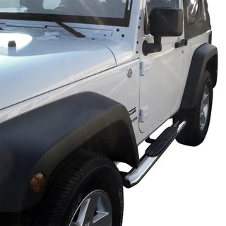 Westin Stainless Steel PRO TRAXX 4 Oval Nerf Step Bars: Jeep Wrangler (07-17) / Wrangler JK (18)