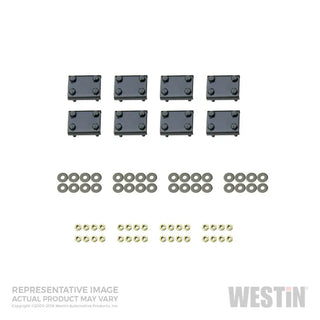 Westin Black Nerf Step Bar Mount Kit: Dodge Durango / Jeep Grand Cherokee (11-18) / Wrangler JK (18)