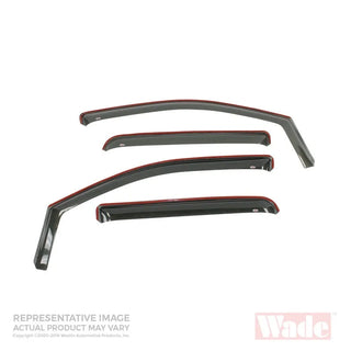 Westin Wade In-Channel Wind Deflector 4pc: Jeep Wrangler (07-17) / Wrangler JK (18)