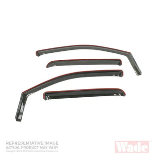 Westin Wade In-Channel Wind Deflector 4pc: Jeep Wrangler (07-17) / Wrangler JK (18)