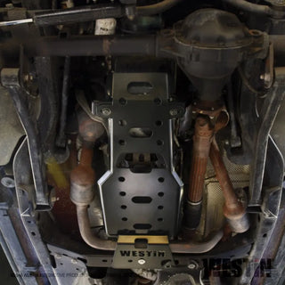 Westin Textured Black Oil Pan and Transmission Skid Plate: Jeep Wrangler (12-17) / Wrangler JK (18)
