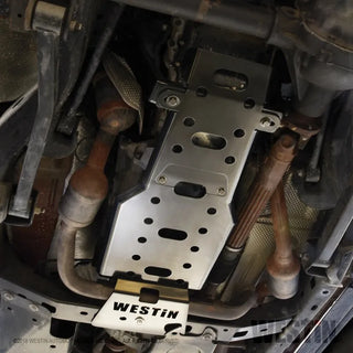 Westin Textured Black Oil Pan and Transmission Skid Plate: Jeep Wrangler (12-17) / Wrangler JK (18)