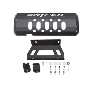 Westin Textured Black Muffler Skid Plate: Jeep Wrangler (07-17) / Wrangler JK (2018)