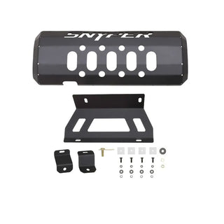Westin Textured Black Muffler Skid Plate: Jeep Wrangler (07-17) / Wrangler JK (2018)