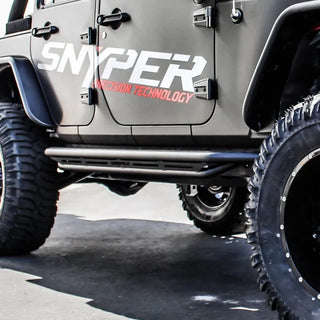 Westin Textured Black Triple Tube Rock Rail Steps: Jeep Wrangler (07-17) / Wrangler JK (18)