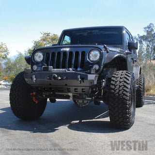 Westin Textured Black Tube Fenders (FRONT): Jeep Wrangler (07-17) / Wrangler JK (18)