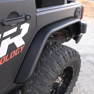 Westin Textured Black Tube Fenders (REAR): Jeep Wrangler (07-17) / Wrangler JK (18)