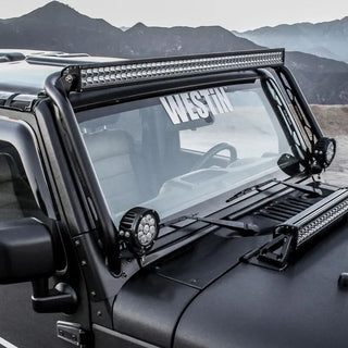 Westin Textured Black Snyper Overhead Light Hoop: Jeep Wrangler (07-17) / JK (18)