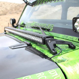 Westin Textured Black Snyper LED Cowl Mount: Jeep Wrangler (07-17) / Wrangler JK (18)