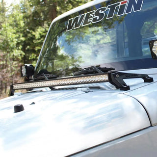 Westin Textured Black Snyper LED Cowl Mount: Jeep Wrangler (07-17) / Wrangler JK (18)