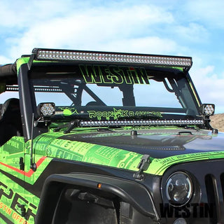 Westin Textured Black Snyper Pillar LED Light Mount: Jeep Wrangler (07-17) / JK (18)