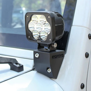 Westin Textured Black Snyper Lower Pillar Mounts: Jeep Wrangler (07-17) / JK (18)