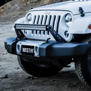 Westin Textured Black Snyper Bumper Mount 30in LED Bar: Jeep Wrangler (07-17) / Wrangler JK (18)