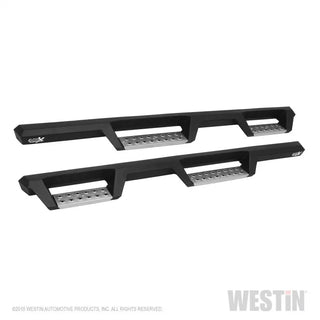 Westin Textured Black Drop Nerf Step Bars: Jeep Wrangler JL Unlimited (2018-24)