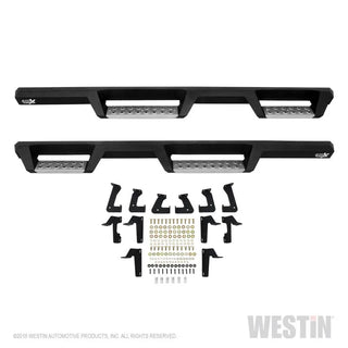 Westin Textured Black Drop Nerf Step Bars: Jeep Wrangler JL Unlimited (2018-24)