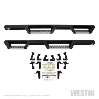 Westin Textured Black Drop Nerf Step Bars: Jeep Wrangler JL Unlimited (2018-24)