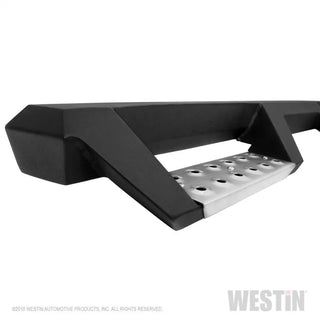 Westin Textured Black Drop Nerf Step Bars: Jeep Wrangler JL Unlimited (2018-24)