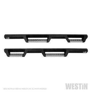Westin Textured Black Drop Nerf Step Bars: Jeep Wrangler JL Unlimited (2018-24)